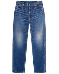Visvim Social Sculpture 00 Damaged-40 Jeans in Blue for Men Visvim Social Sculpture 00 Damaged-40 Jeans in Blue for Men