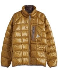 and wander - Diamond Stitch Down Jacket - Lyst