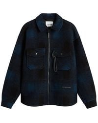 and wander - Shaggy Wool Zip Jacket - Lyst