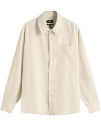 A.P.C. - Basile Marl Cotton Overshirt - Lyst