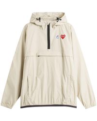 COMME DES GARÇONS PLAY - X K-Way Half Zip Packable Jacket - Lyst