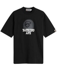 A Bathing Ape - Spray Ape Head Logo T-Shirt - Lyst