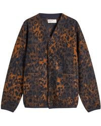 Universal Works - Night Leopard Cardigan - Lyst