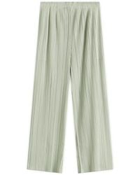 Pleats Please Issey Miyake - Pleated Trousers - Lyst