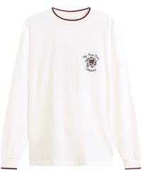 Drole de Monsieur - Rose Slogan Long Sleeve T-Shirt - Lyst