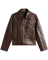 AURALEE - Heavy Lamb Leather Blouson - Lyst