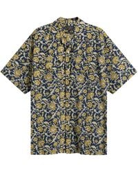 Beams Plus - Block Print Open Collar Shirt - Lyst