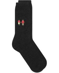 Folk - Embroidery Waffle Socks - Lyst