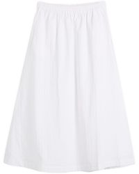 Samsøe & Samsøe - Satina Midi Skirt - Lyst