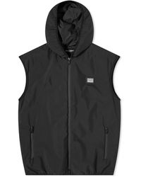 Dolce & Gabbana - Technical Nylon Hooded Vest - Lyst