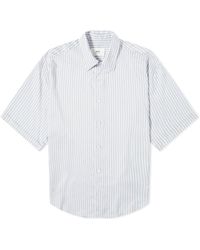 Ami Paris - Boxy Short Sleeve Stripe Shirt - Lyst