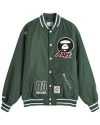 Aape By A Bathing Ape - Aape Ice Hockey Varsity Jacket - Lyst