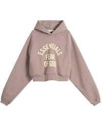 Fear Of God - Campus 90's Crop Raglan Hoodie - Lyst