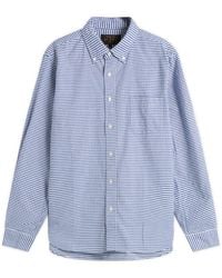 Beams Plus - Button Down Gingham Oxford Shirt - Lyst