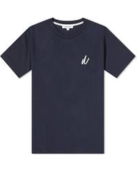 Norse Projects - Johannes Chain Stitch Logo T-Shirt - Lyst