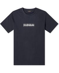 Napapijri - Box Logo T-Shirt - Lyst