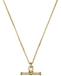 Missoma - Ridge T-Bar Chain Necklace - Lyst