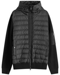 Moncler - Hooded Down Knit Jacket - Lyst