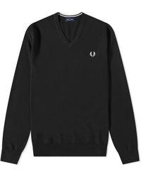 Fred Perry - Classic V Neck Jumper S - Lyst