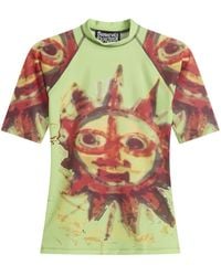 PAOLINA RUSSO - Short Sleeve Rash Guard - Lyst