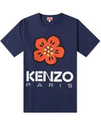 KENZO - Paris Boke Flower T-Shirt Midnight - Lyst