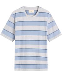 Folk - Melange Shadow Stripe T-Shirt - Lyst