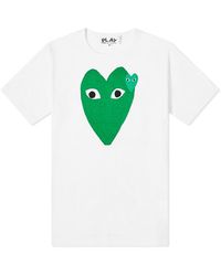 COMME DES GARÇONS PLAY - Double Heart T-Shirt - Lyst