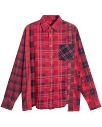 Needles - 7 Cuts Over Dyed Flannel Shirt - Lyst