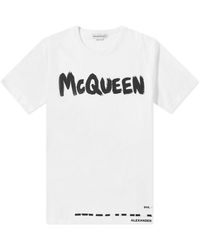 Alexander McQueen - Graffiti Logo T-shirt - Lyst