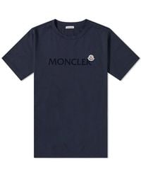 Moncler - Logo Badge T-Shirt - Lyst