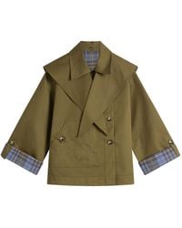 Damson Madder - Reversible Jerry Crop Trench Coat - Lyst