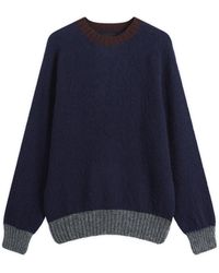 Howlin' - Howlin' Captain Harry Contrast Trim Jumper - Lyst