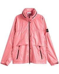 Stone Island - Light Nylon 3L-Tc Hooded Jacket - Lyst