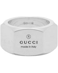 Gucci - Trademark Band Ring 12Mm - Lyst