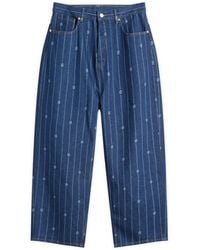 Drole de Monsieur - Drole De Monsieur Monogram Denim Jeans - Lyst