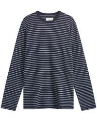 Folk - Long Sleeve Textured Stripe T-Shirt - Lyst