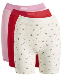 Skims - Cotton Rib Boxer 3-Pack - Lyst