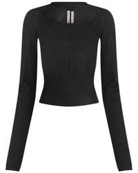 Rick Owens - Cropped Pullover Top - Lyst