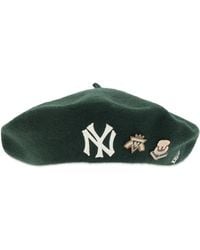 KTZ - New York Yankees Pin Wool Beret - Lyst
