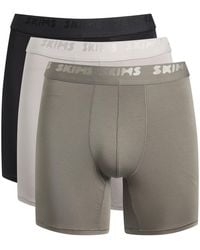 Skims - Stretch 3 Pack Boxer Brief 5 Inch - Lyst