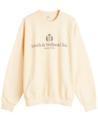 Sporty & Rich - H&W Crest Crew Sweatshirt - Lyst