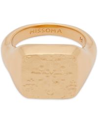 Missoma - X Lucy Williams Signet Coin Ring - Lyst