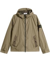 Stone Island - Crinkle Reps Hooded Jacket - Lyst