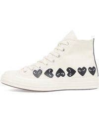 COMME DES GARÇONS PLAY - X Converse Multi Heart High Sneaker - Lyst