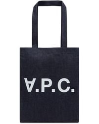 A.P.C. - Laure Denim Tote Bag - Lyst