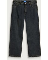 Larriet - Frederick Pleated Denim Jeans - Lyst