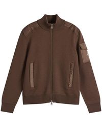 Moncler - Hybrid Wool Zip Through - Lyst