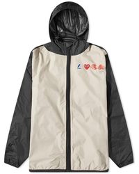 COMME DES GARÇONS PLAY - X K-Way Full Zip Block Colour Jacket - Lyst