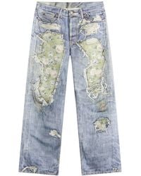 Acne Studios - 1981 Rose Print Denim Jeans - Lyst
