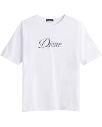 Dime - Cursive Smashed T-Shirt - Lyst